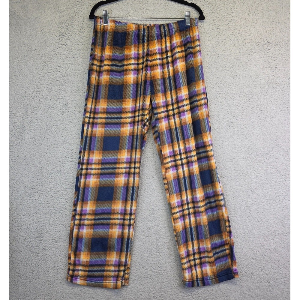 Timber Ridge Pajama Pants Womens M Blue‎ Fleece Fuzy Soft Comfort Cozy Plaid